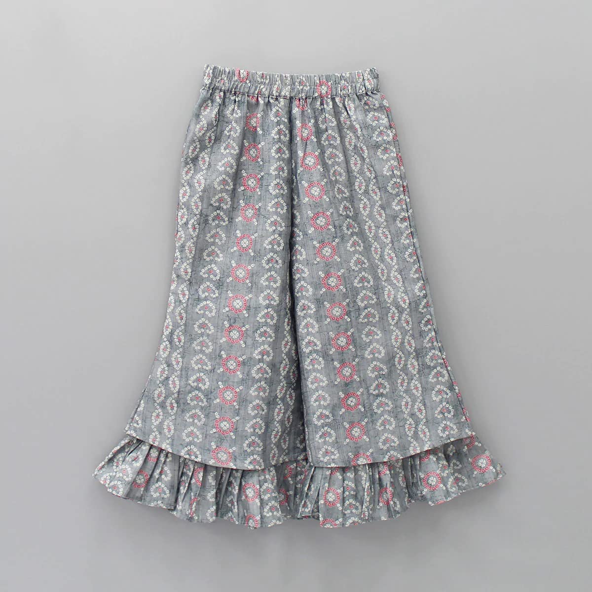 Girls Casual Dress Top, Pant (Grey)