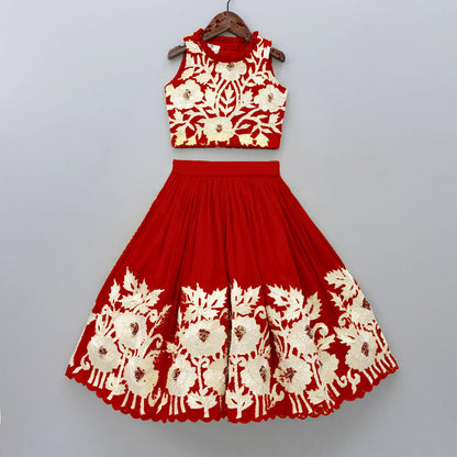 Whimsical Fairy Tale: Kids Georgette Lehenga Choli Set