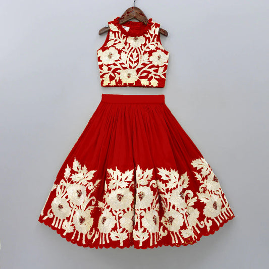Whimsical Fairy Tale: Kids Georgette Lehenga Choli Set