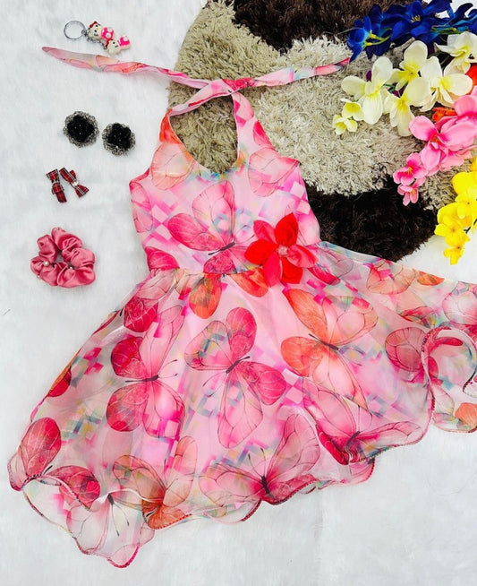Serene Flutter Butterfly Frock