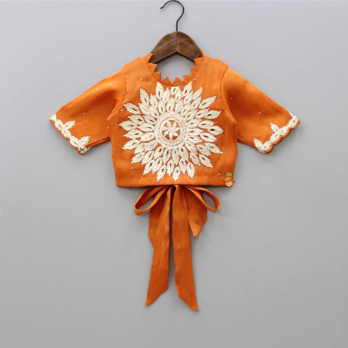 Enchanting Blossoms: Kids Cotton Lehenga Choli Set